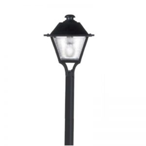 Poste Ornamental Arandela Quadrada 150W 4M em Aço